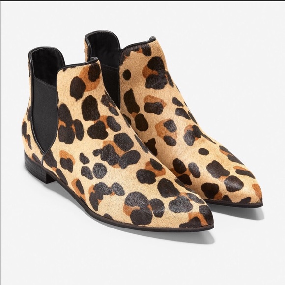 Cole Haan hara jaguar print hair calf